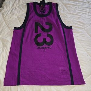 Jordan Purple and Black Sports Jersey